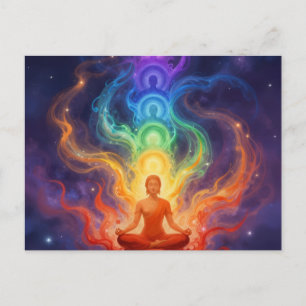 The 7 Chakras Holiday Postcard
