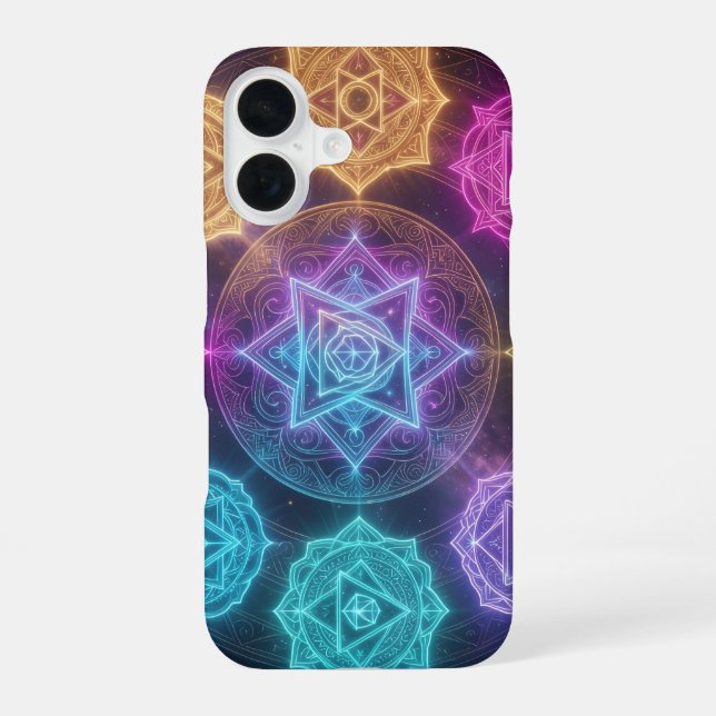 The 7 Chakras iPhone 16 Case (Back)