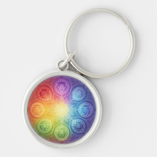 The 7 Chakras Key Ring (Front)
