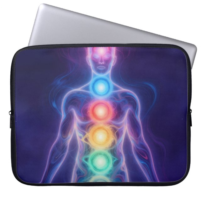 The 7 Chakras Laptop Sleeve (Front)