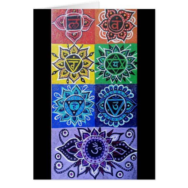 The 7 Chakras Notecard (Front)