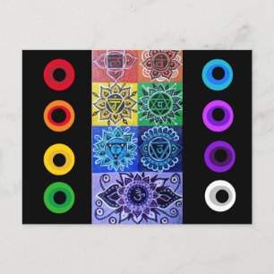 The 7 Chakras Postcard