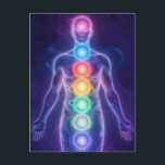 The 7 Chakras Postcard<br><div class="desc">The 7 chakras are energy centers aligned along the spine that influence different areas of life — from safety and creativity to confidence,  love,  communication,  intuition,  and spirituality. When balanced,  they support harmony,  inner strength,  and overall well-being.</div>