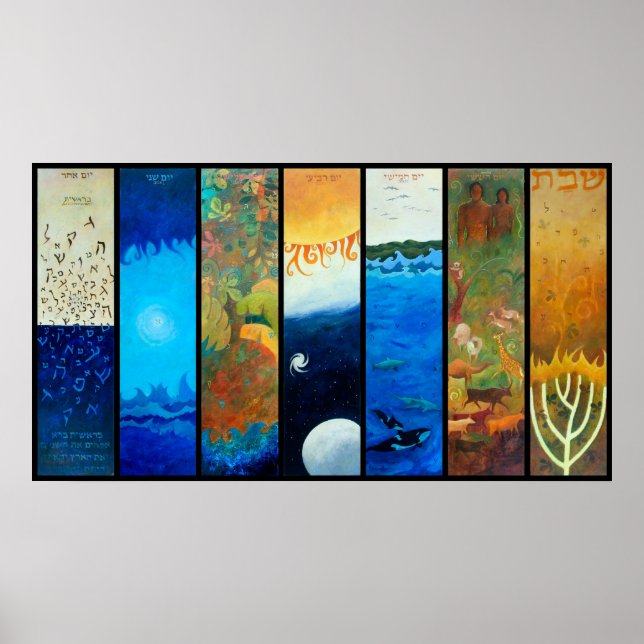 The 7 days of Creation by @foucrasart Poster (Front)