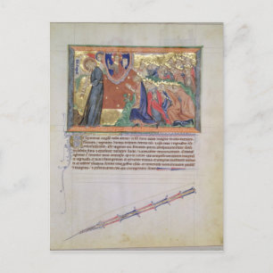 The 7th angel blowing his trumpet postcard