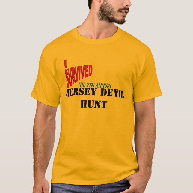THE 7th ANNUAL JERSEY DEVIL HUNT T-Shirt (Front)