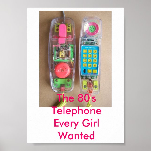 The 80's Telephone Poster (Front)