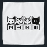 THE 8-BIT CATS M30W BANDANA<br><div class="desc">MEOW MEOW MEOW MEOW

Globe Trotters specialises in idiosyncratic imagery from around the globe. Here you will find unique Greeting Cards,  Postcards,  Posters,  Mousepads and more.</div>