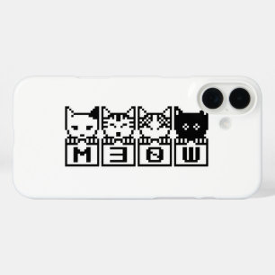 THE 8-BIT CATS M30W iPhone 16 PLUS CASE