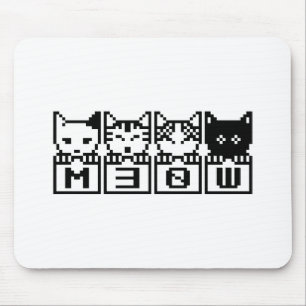 THE 8-BIT CATS M30W MOUSE PAD