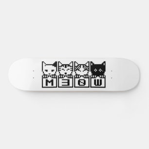 THE 8-BIT CATS M30W SKATEBOARD