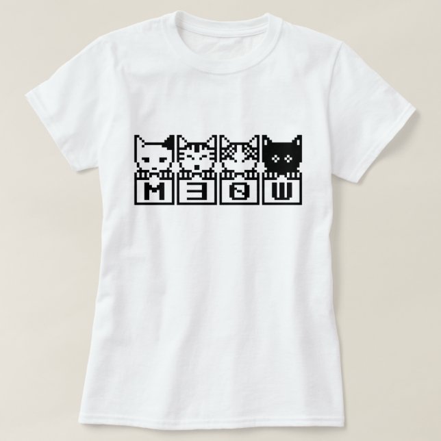 THE 8-BIT CATS M30W T-Shirt (Design Front)