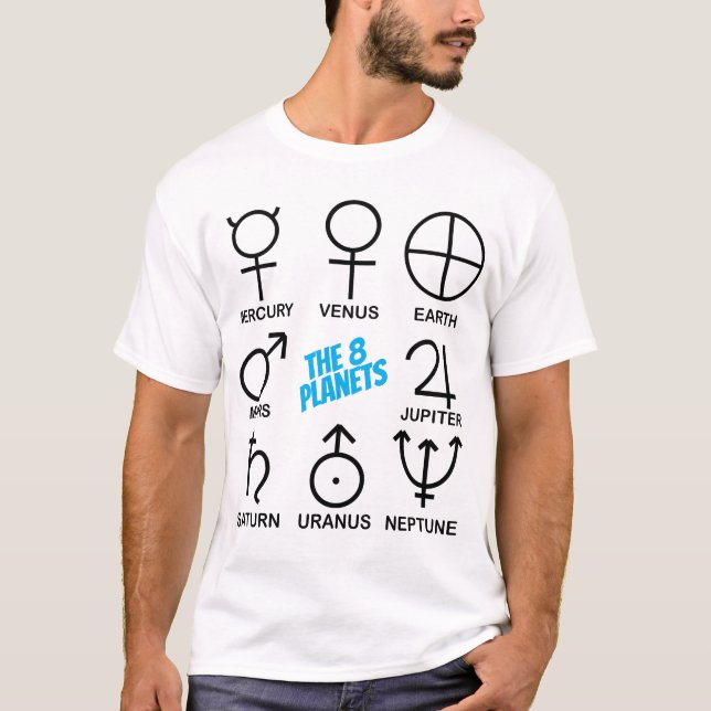 The 8 Planetary Symbols T-Shirt (Front)