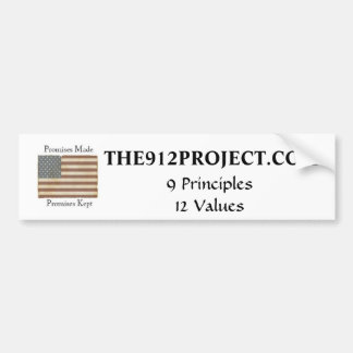 The 9-12 Project Bumper Sticker
