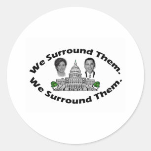 The 9-12 Project - "We Surround Them" Classic Round Sticker