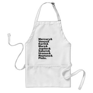 The 9 Planets of The Solar System (Pre 2006) Standard Apron