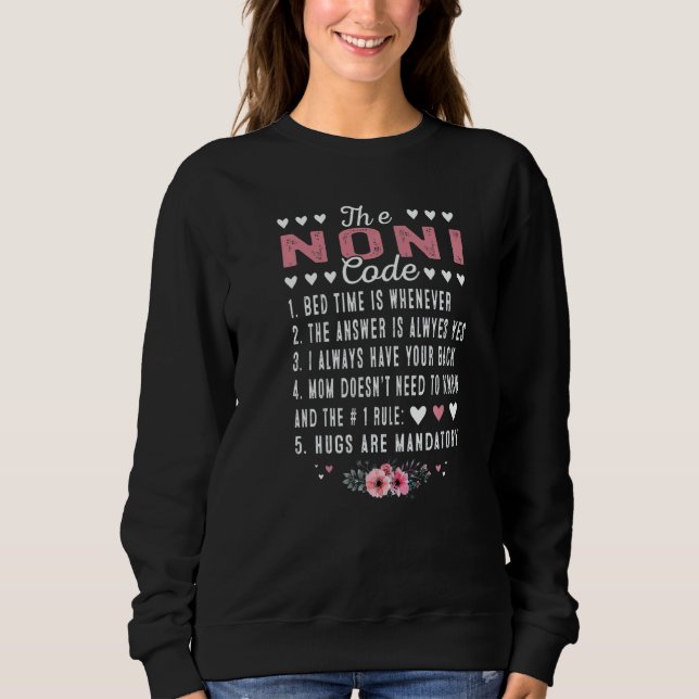 The A Noni Code Grandma Mothers Day Sweatshirt (Front)