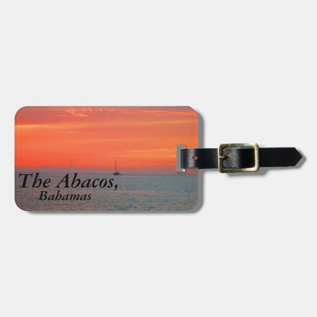 The Abacos Luggage Tag (Front Horizontal)