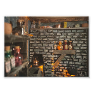 The Abandoned Kitchen Print - Abandoned Miniature