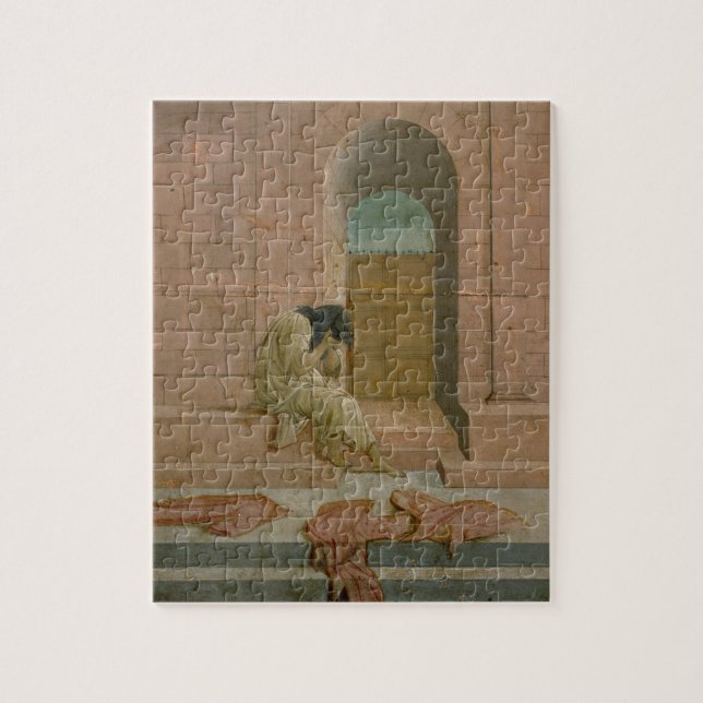 The Abandoned (oil on panel) Jigsaw Puzzle (Vertical)