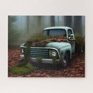 The Abandoned Truck Digital Art Jigsaw Puzzle