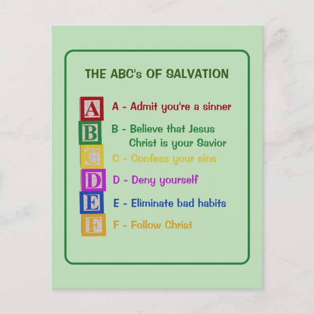 The ABC's of Salvation (Front)