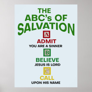The ABC's of Salvation Poster