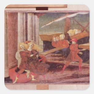 The Abduction of Helen, c.1470 Square Sticker