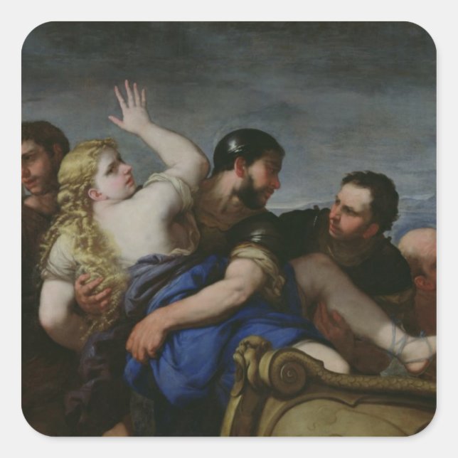 The Abduction of Helen Square Sticker (Front)