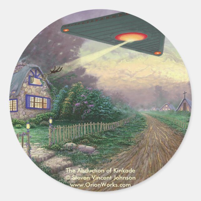 The Abduction of Kinkade, The Abduction of Kink... Classic Round Sticker (Front)