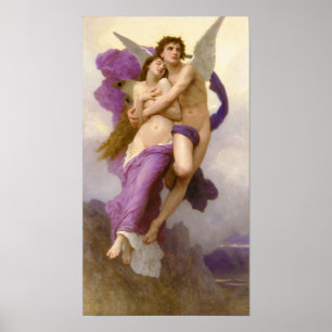 The abduction of Psyche – William Bouguereau Post Poster