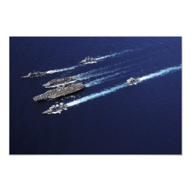The Abraham Lincoln Carrier Strike Group ships Photo Print (Front)