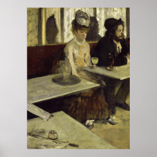 The Absinthe Drinker or L’Absinthe by Edgar Dega Poster