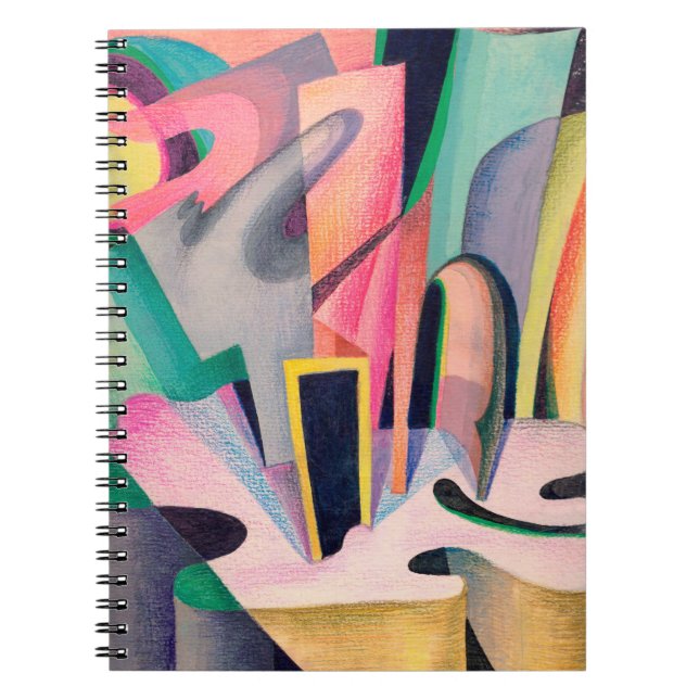 The abstract composition is drawn with watercolors notebook (Front)