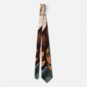 The Abstract Leaves Tie