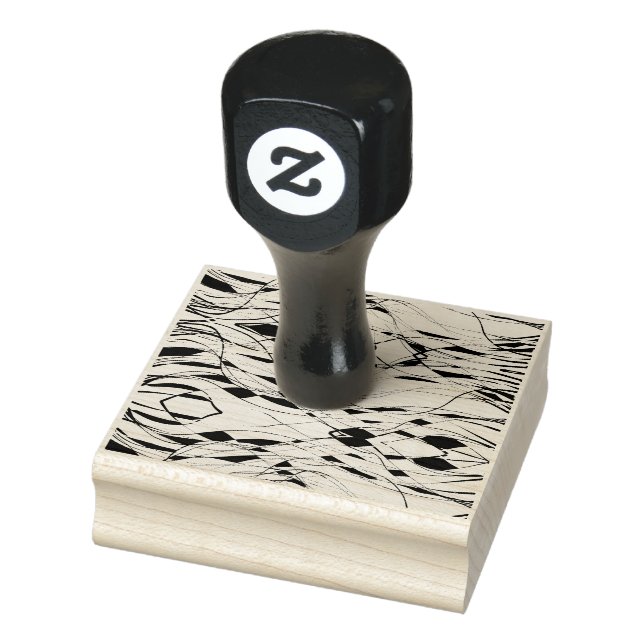 the abstract waves 2 rubber stamp  (Stamp)