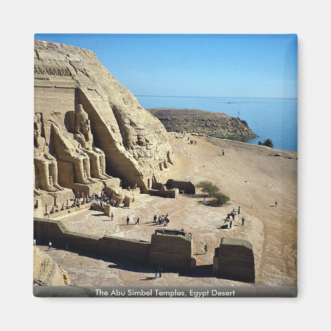 The Abu Simbel Temples, Egypt Desert Magnet (Front)