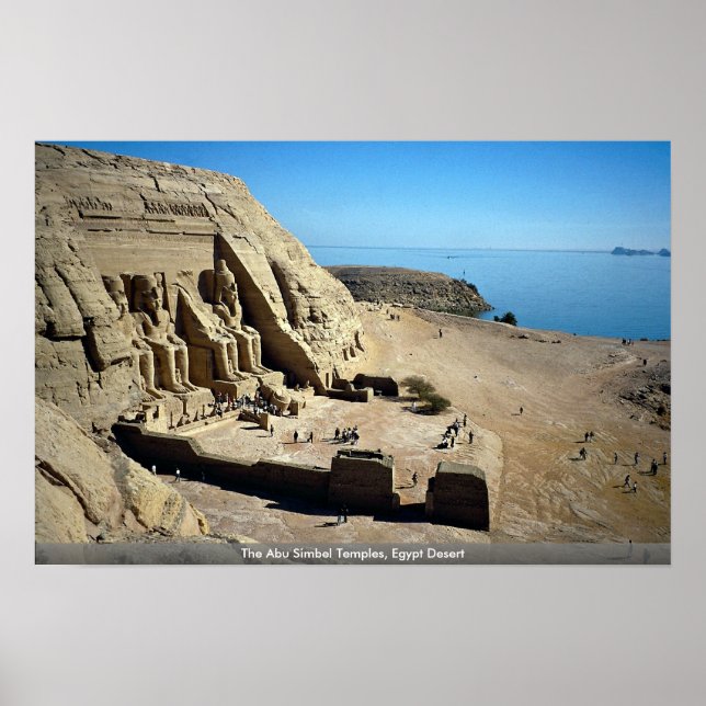 The Abu Simbel Temples, Egypt Desert Poster (Front)