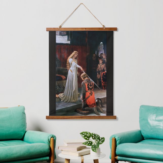 The Accolade by Edmund Blair Leighton Hanging Tapestry (Living Room)