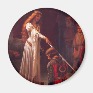 The Accolade by Edmund Blair Leighton Magnet