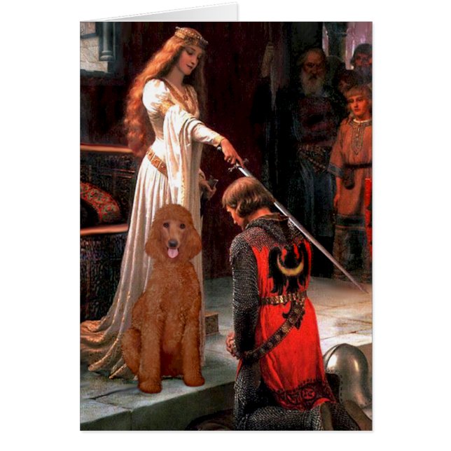The Accolade - Dark Red Standard Poodle #1 (Front)