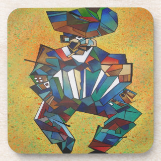 The Accordionist Cubism Art Coaster