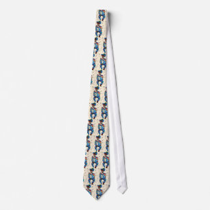 The Accordionist Geometric Art Style Tie