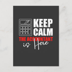 The Accountant Is Here Postcard