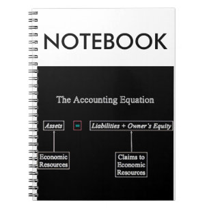 "The Accounting Equation" Spiral Notebook
