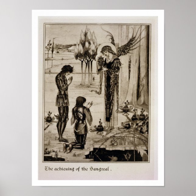 The achieving of the Sangreal, from 'Le Morte d'Ar Poster (Front)