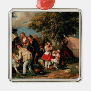 The Acrobats' Camp, Epsom Downs Metal Tree Decoration