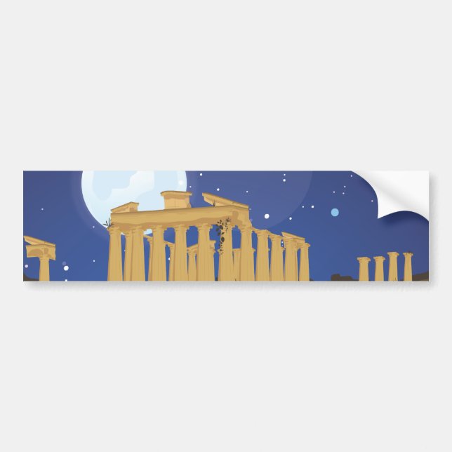 The Acropolis of Athens Bumper Sticker (Front)