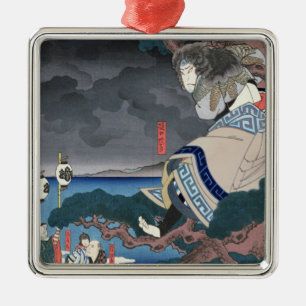 The actor Nakamura Utaemon IV Metal Tree Decoration