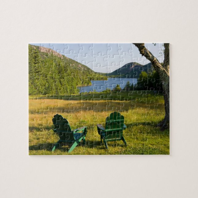 The Adirondack Chairs on the lawn of the Jordan Jigsaw Puzzle (Horizontal)